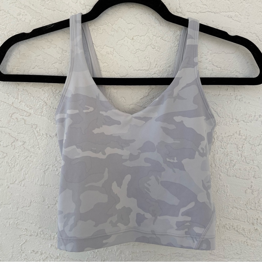 Lululemon Align Tank Top In Incognito Camo Alpine White Size 0